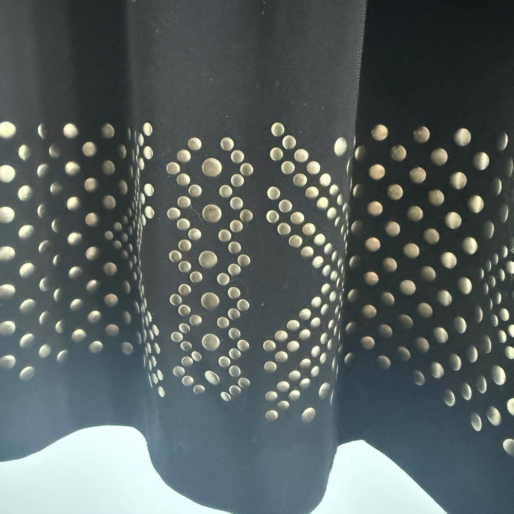 Calvin Klein Black Dress with Gold Accents - Picture 3 of 10
